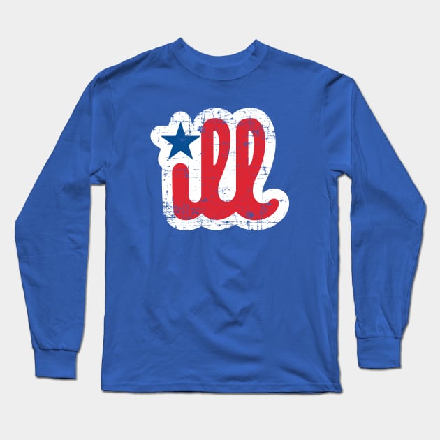 Ill Phillies Distressed Shirt Long Sleeve T-Shirt by Fresh Fly Threads